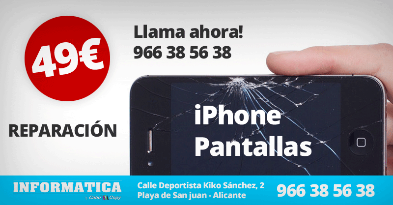 Reparación pantalla iPhone Alicante
