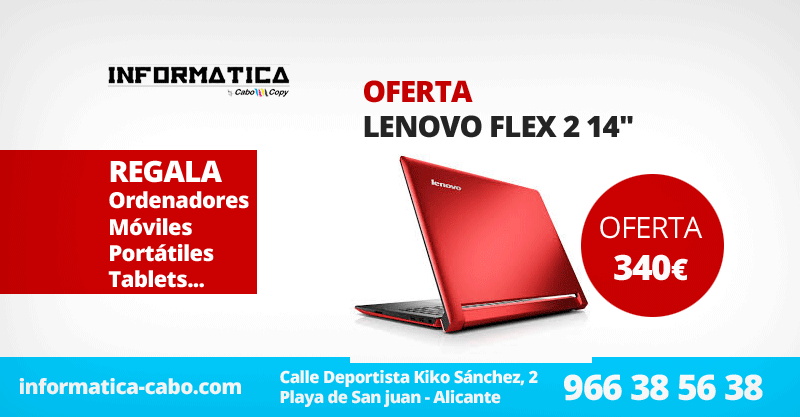 Oferta Ordenador portatil LENOVO Flex